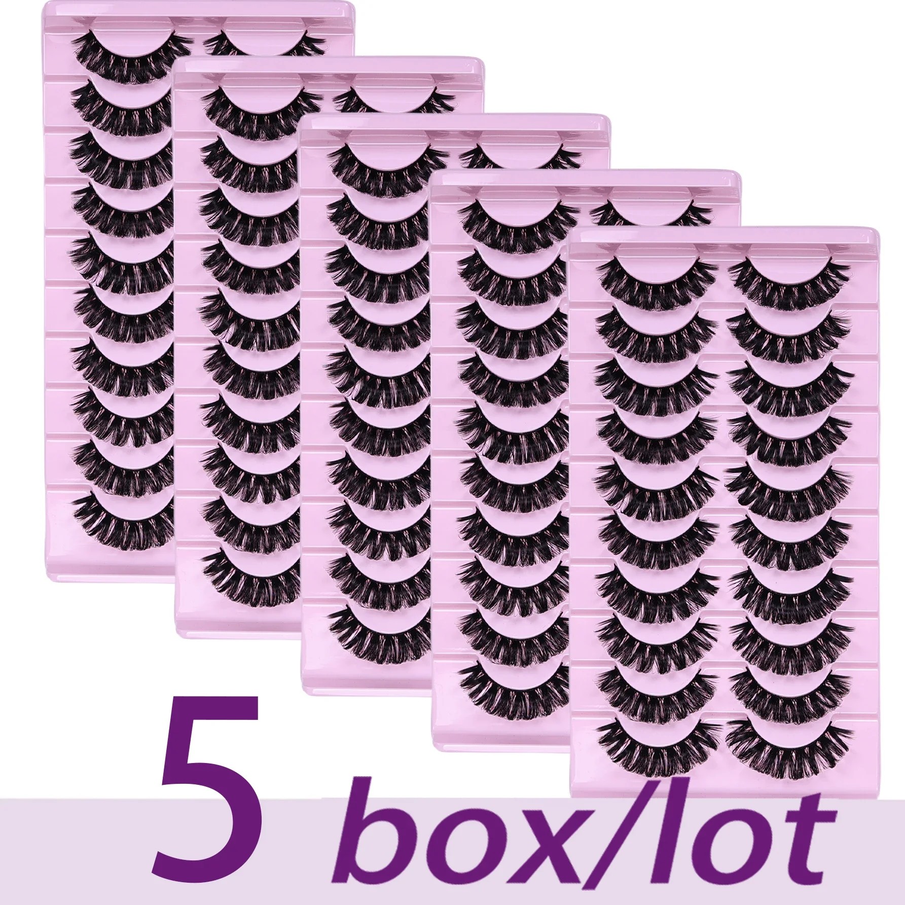 30 زوجًا/50 زوجًا من الرموش الصناعية المنفوشة رموش صناعية سميكة الحجم رموش اصطناعية مجعدة رموش اصطناعية