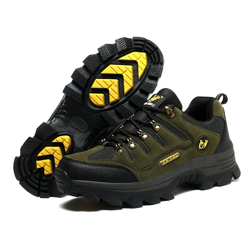 겨울 남성 가죽 캐주얼 신발 야외 여름 남성 미끄럼 방지 레이스업 트레킹 스니커즈 겨울 따뜻한 카우보이 하이킹 신발 성인용