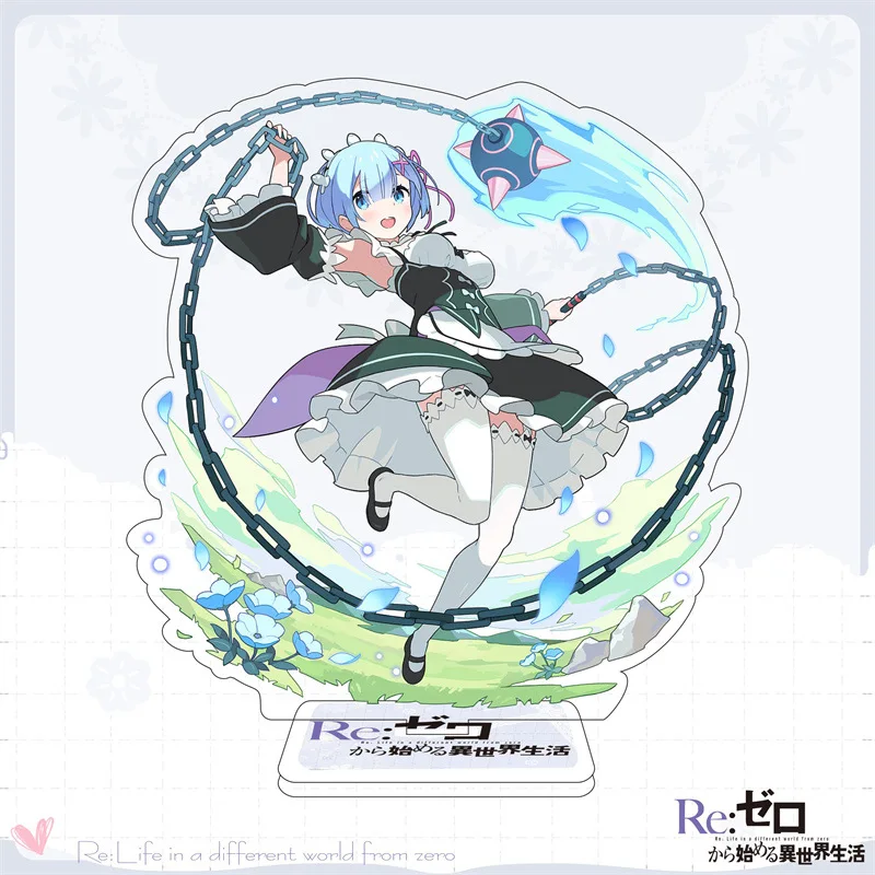 Re:Life in a different world from zero Anime Figures Rem Emilia Acrylic Stands Model Plate Desk Decor Prop Fans Christmas Gift