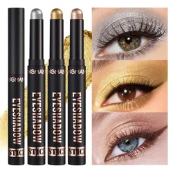 1PC Waterproof Pearlescent Eyeshadow Pencil Stick 16 Colors Lasting Glitter Shimmer Eye Shadow Highlighter Pen Eyes Makeup Tools