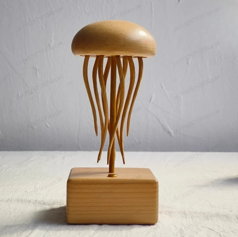 

Деревянная механическая медуза, креативное и динамическое украшение для рабочего стола, праздничный подарок, уникальные деревянные поделки для декора дома и офиса