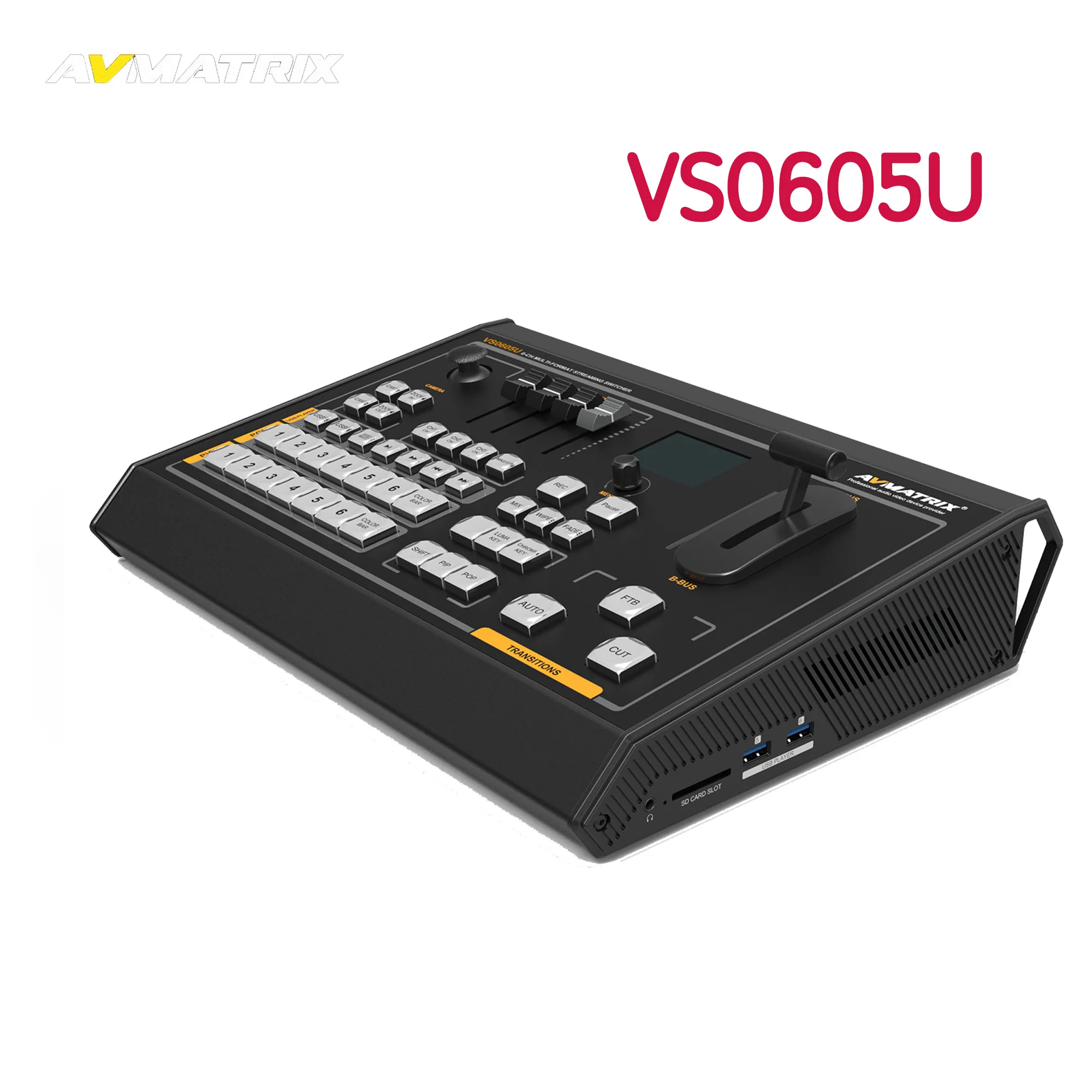 

Коммутатор AVMATRIX VS0605U SDI HDMI, 6-канальный коммутатор со встроенным слотом для SD-карты