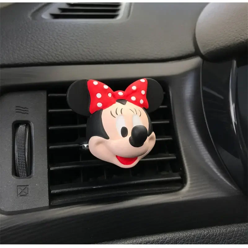 Disney Mickey Creative Vehicle Perfume Air Outlet Aromatherapy Lovely Cartoon Minnie Car Interior Decoration Accessories Gifts