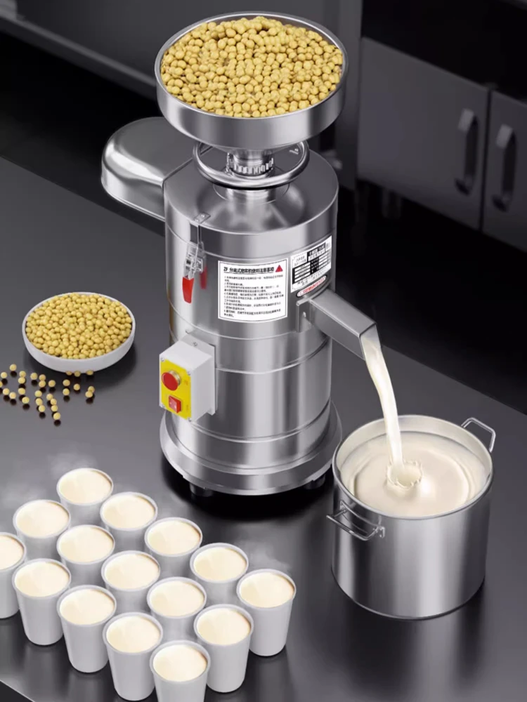 ماكينة تصنيع حليب فول الصويا، متجر الإفطار التجاري، ماكينة فصل التوفو، مطحنة اللب الصغيرة المنزلية الأوتوماتيكية