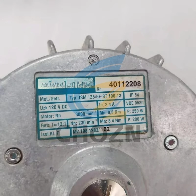 Original M2.198.1283 Wasserwanne Roller Dämpfung Motor Gebraucht Hohe Zustand für HD Speed Master SM74 Druckmaschine