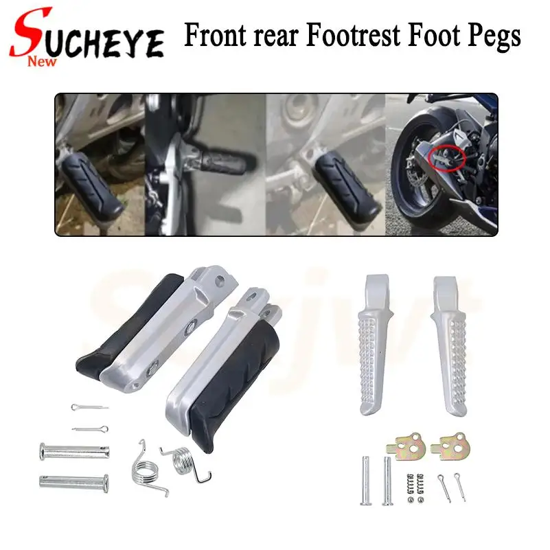 

Motorcycle Front Rear Footrests Foot pegs For Honda CB400 Superfour CB250 CB900 250 900 CB1300 NC750X NC 750 NC700 NC750S