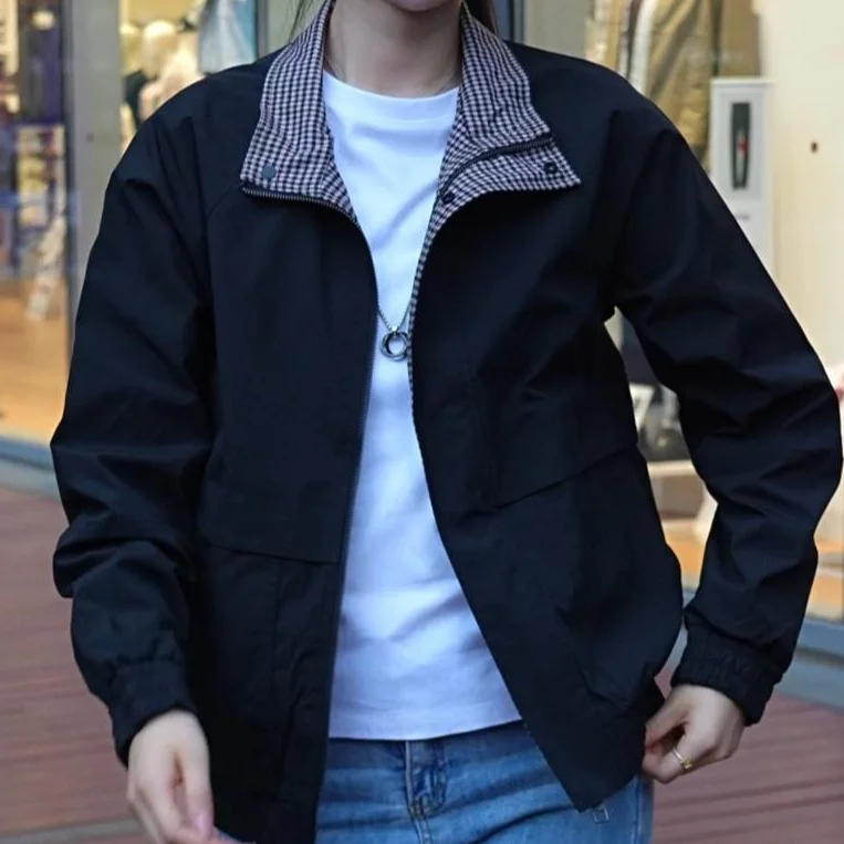 

New 2025 Autumn Men's Stand Collar Jaet Casual Trendy Color Blo Versatile Outerwear ort Sle Stand Fit for Middle-A...