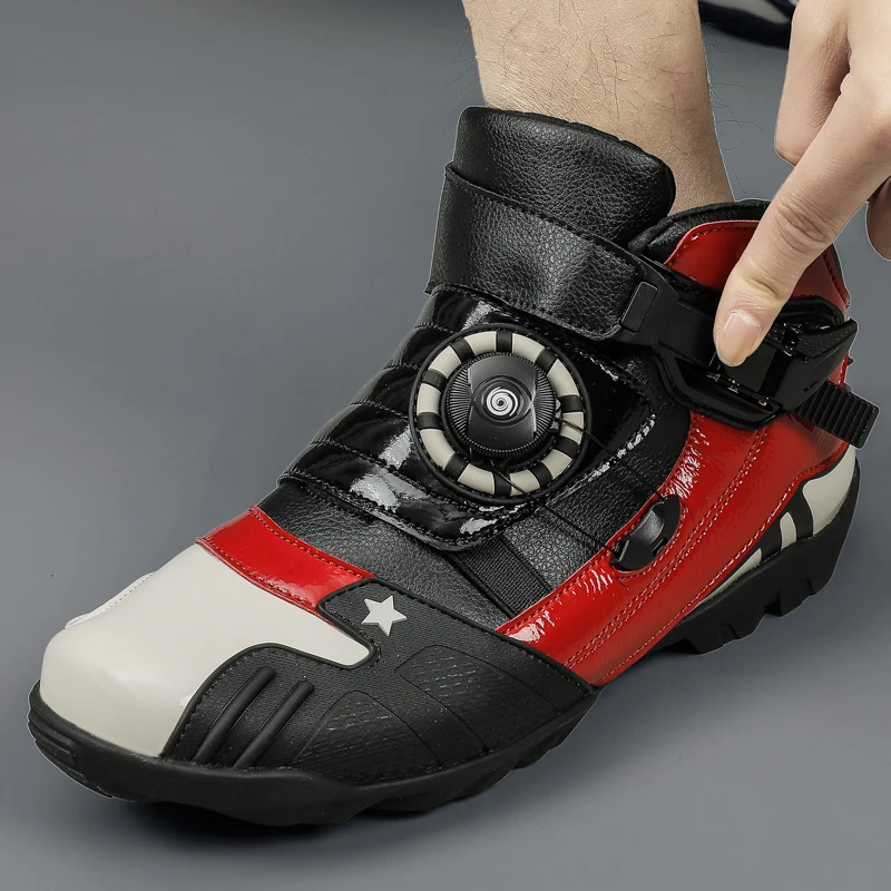 أحذية ركوب الدراجات النارية الواقية للجنسين، أزياء عالية الجودة للفصول الأربعة، قابلة للتنفس ومضادة للانزلاق لركوب الدراجات على الطرق الوعرة