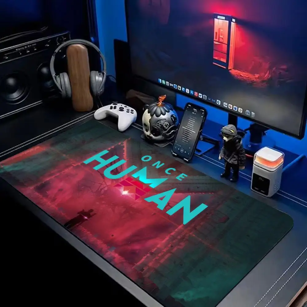 Once Human Mouse Pad Extra Large XXL Extended Gaming Desk Mat Customizable natural non-slip rubber