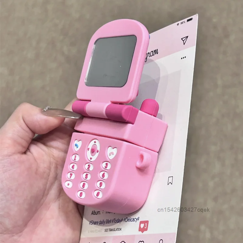 Hello Kitty Cute Flip Cover Mirror Unique Design Bluetooth Wireless Headset Case For AirPods 1 2 3 Generation Pro Earphone Cover