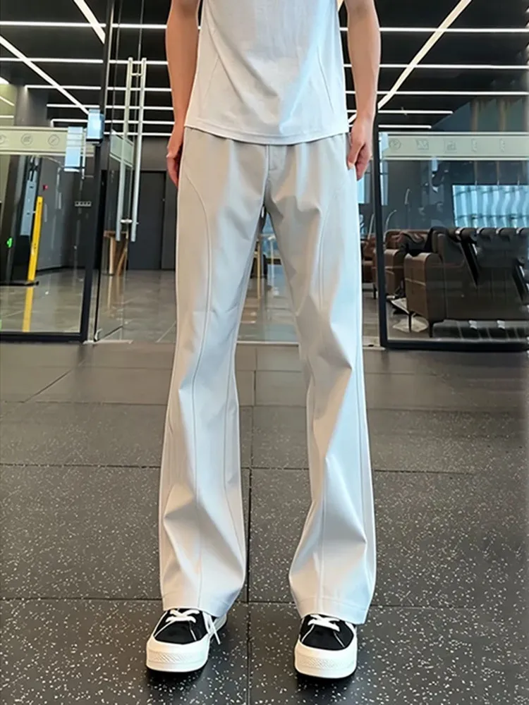 Lightweight American Style Bell Bottoms Men's Summer Quick Dry Cleanfit Sports Straight Casual Pants Straight Leg Fit