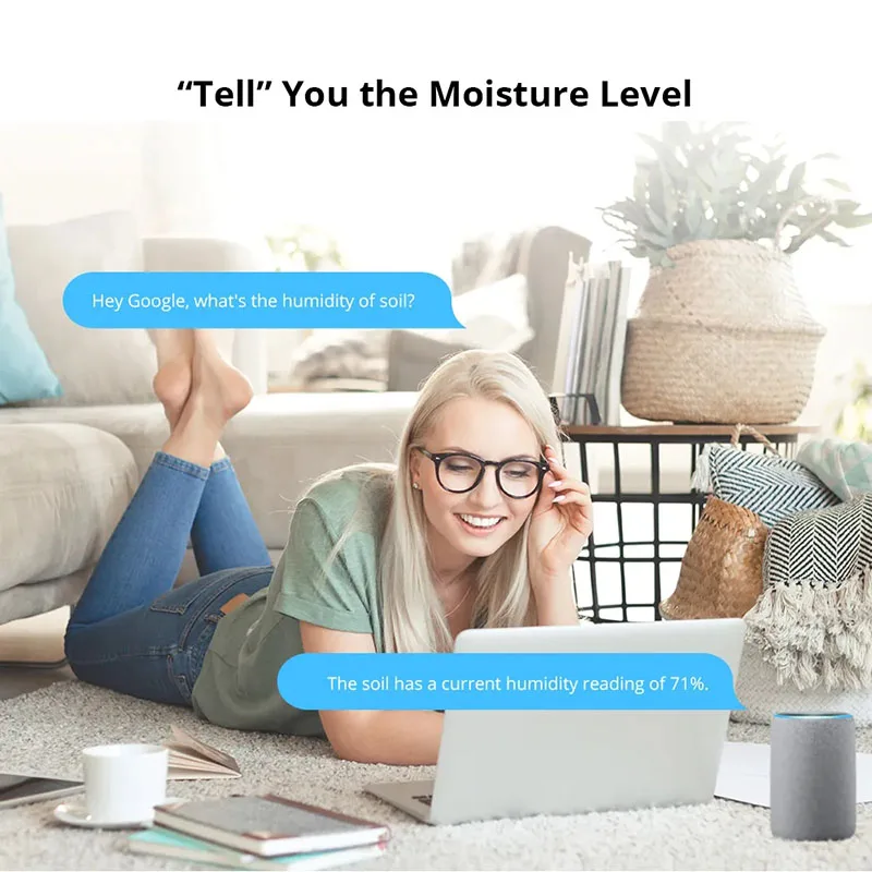 Sonoff-湿度センサーms01,スマート,防水,IP55,通気性のある土壌湿度計検出器,Alexa,Google Home
