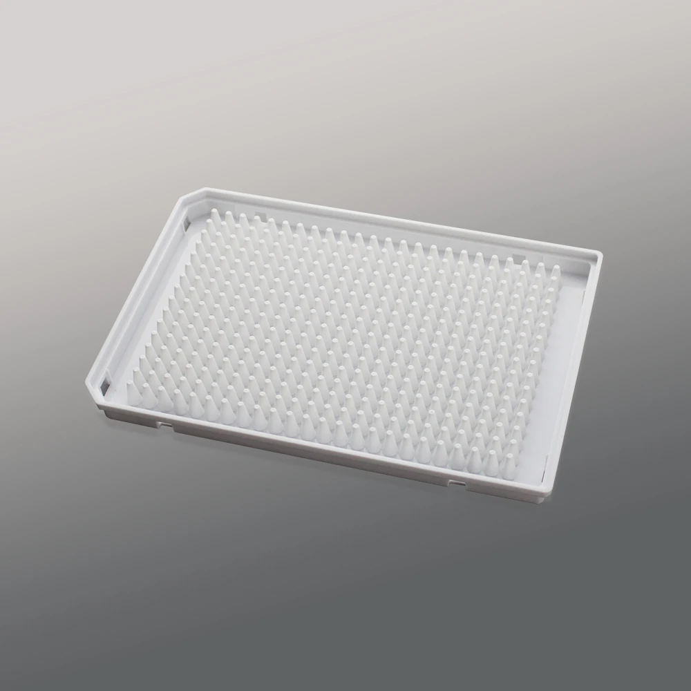 384-Well Full-Skirted PCR Plate (40μL, A24/P24 Dual Notch) - White Frame/White Wells - Compatible with Roche LightCycler Systems