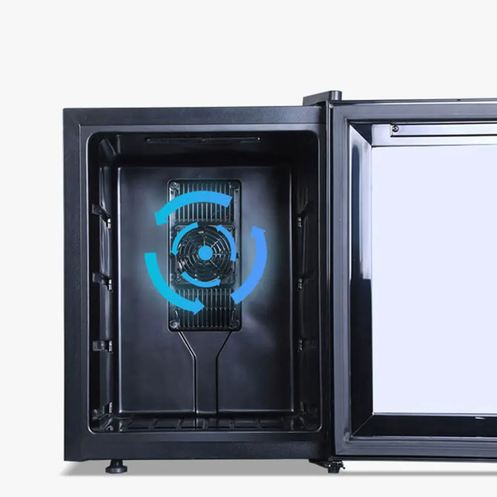 ثابت درجة الحرارة خزانة مشروبات المنزلية 6 خزانة مشروبات صغيرة s الموفرة للطاقة كتم الأحمر براد/ ثلاجة النبيذ الجليد بار JC-16AW