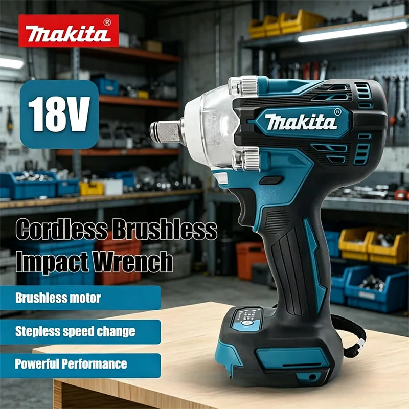 Makita DTW300 18V Brushless High‑Torque Cordless Impact Wrench 330Nm, Lithium‑ion Power Tool for Tire Removal & Auto Repair Work