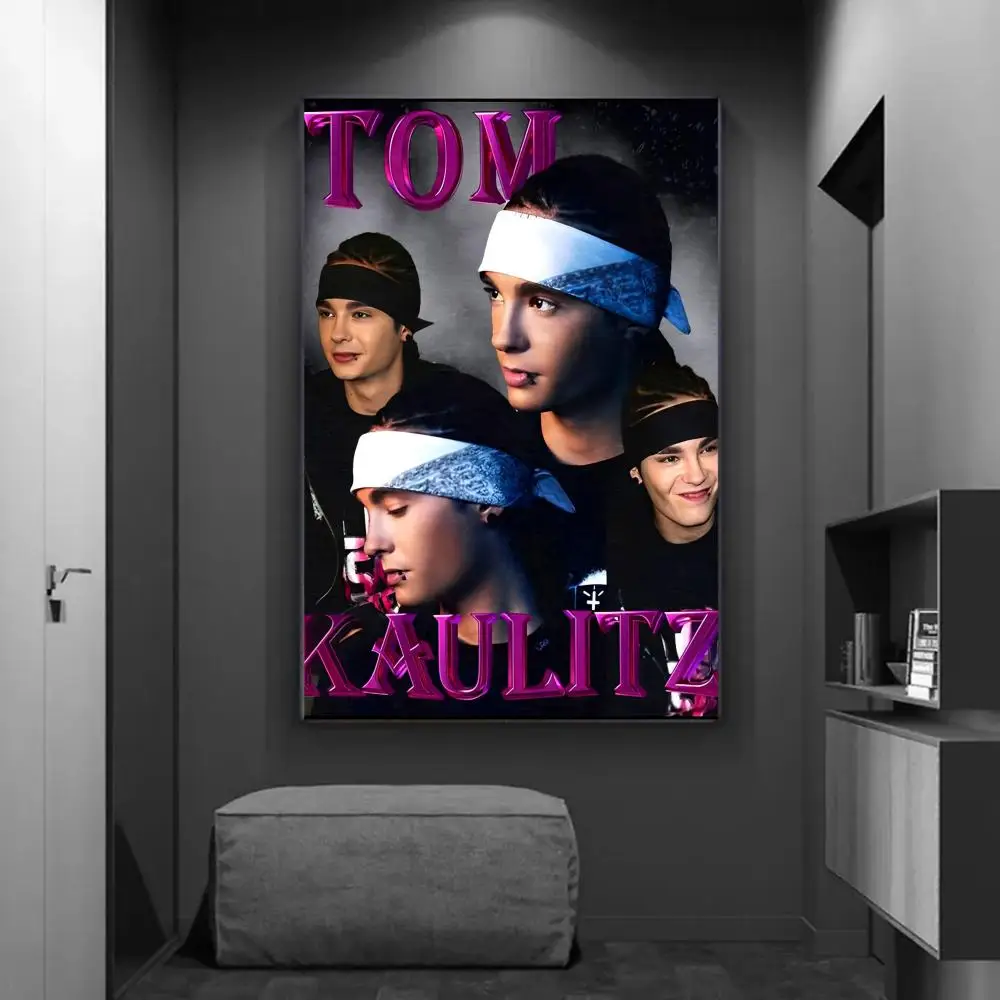 Singer Bill Kaulitz Tom Tokio Hotel Classic Vintage Posters Waterproof Paper Sticker Coffee House Bar Home Decor