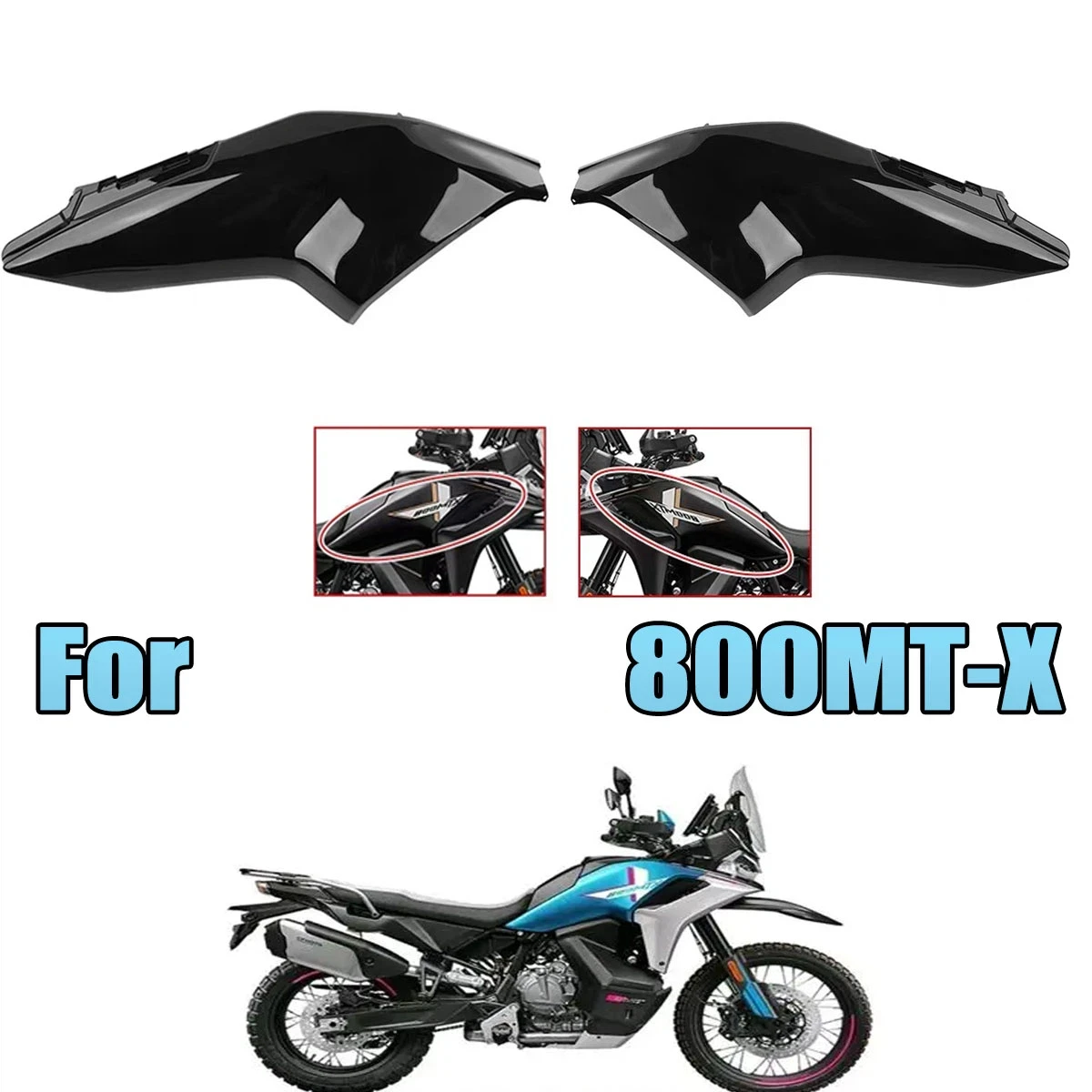 

Fit For CF 800MTX CF800-11-11A 800MT-X Motorcycle fuel tank guard plate guide cover shell, left and right fuel tank shields