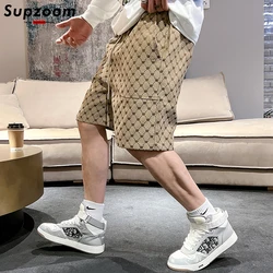 Supzoom 2023 New Arrival Hot Sale Popular Logo Summer Loose Of Male Casual Top Fashion High Street Sense Criss-cross Shorts Men