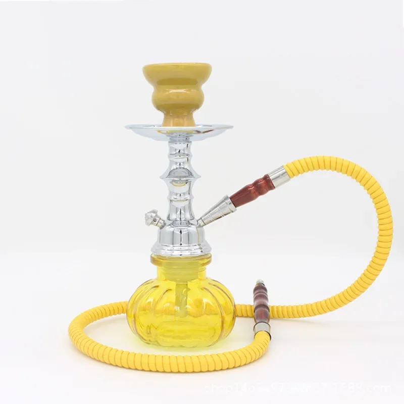 Portable Arab Shisha Hookah Complete Sheesha Chicha Narguile Bowl Charcoal Tray Single Hose Water Pipe Smoking Shisha Hookah Set