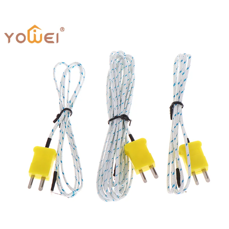 Latest 0.5M-10M K Type  Line Test Length Wire Temperature Thermocouple Sensor Probe Tester Line Multimeter Tester Line