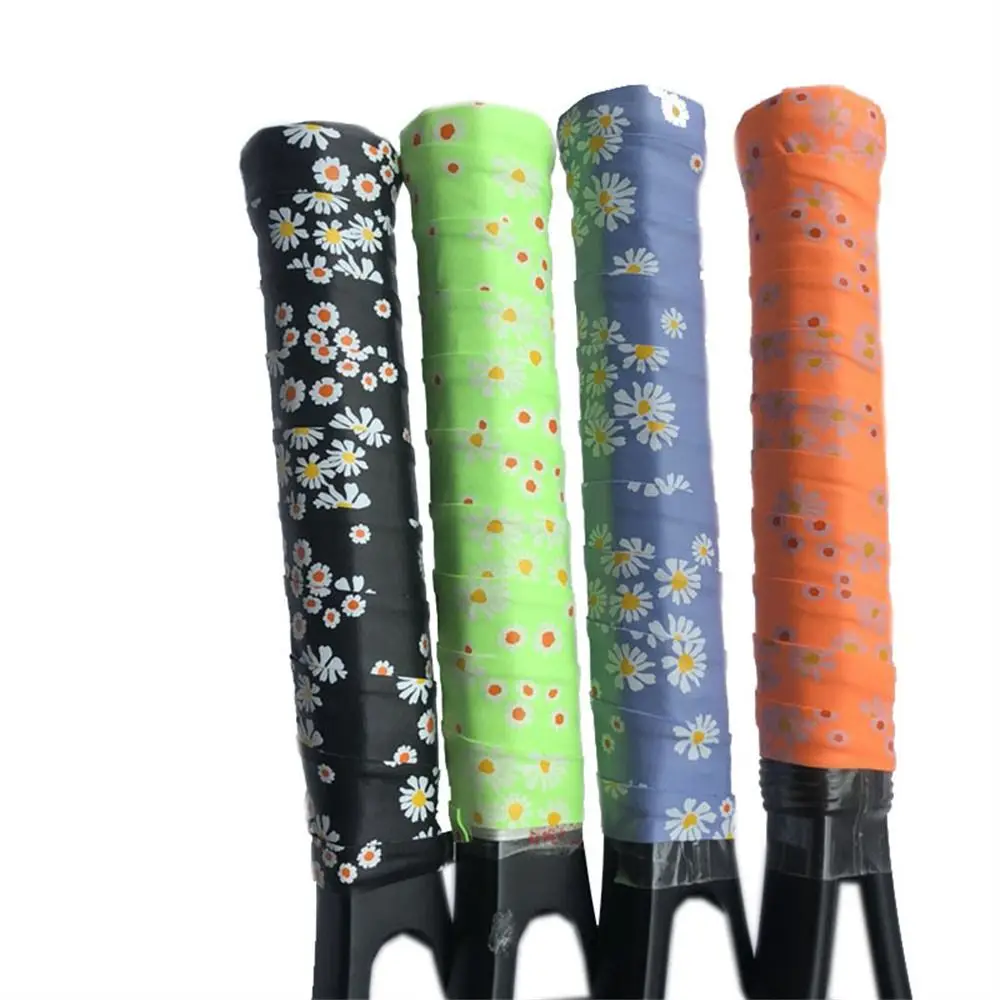 Training Daisy Tennis Overgrip Thickened Anti-skid Badminton Sweatband Handle Grip Skidproof Racket Grip Tape Fishing Rod