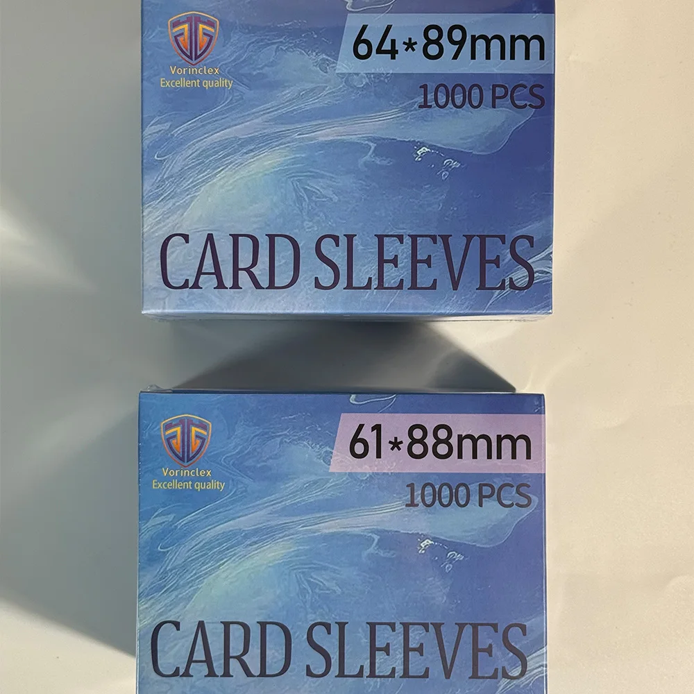 1000 Stück 61x88mm 64x89mm Innere Kartenhüllen Passend für MTG YGO PKM TCG Sportkarten Glatte Robuste Weiche Innere Schutzhüllen – Detail 2