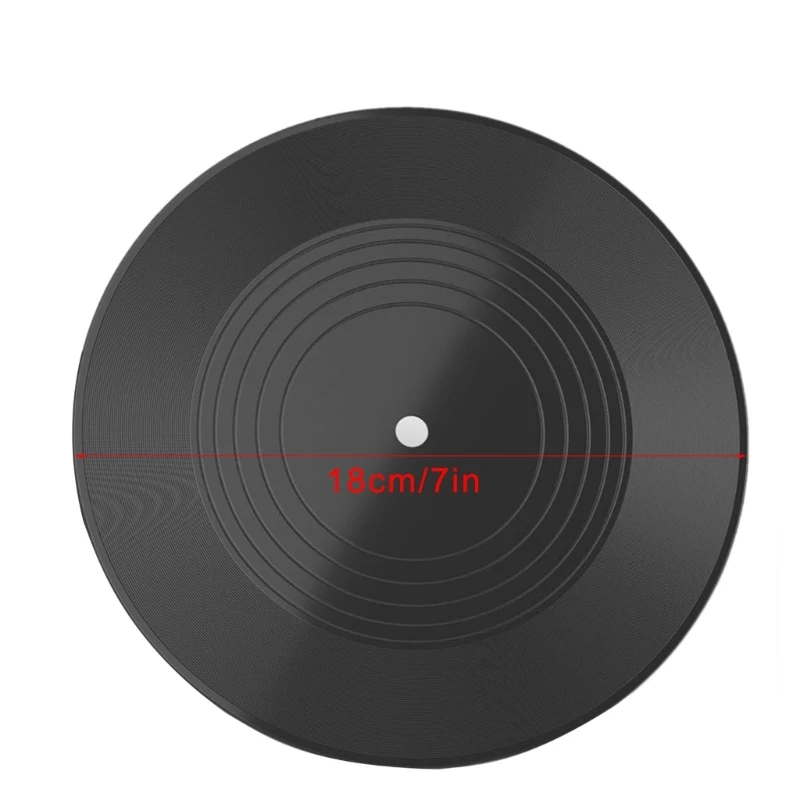 زخارف سجل بلاستيكية طويلة التشغيل مقاس 7 بوصة، سجل نسخ طبق الأصل من السجلات الزخرفية، نسيج بلاستيكي مناسب للجدار