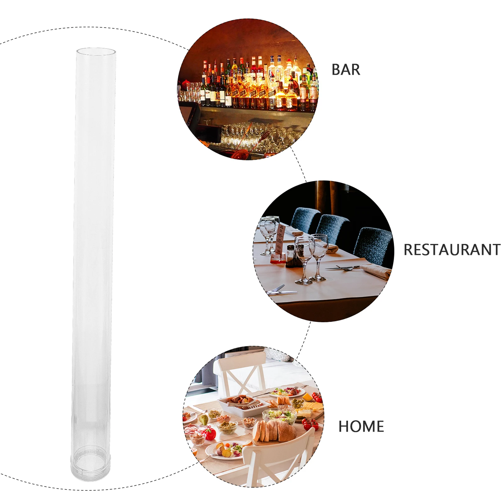

Plastic Ice Column Tube Reusable Cooling Stick for Whiskey Beer Chiller Non Diluting Ice Cubes for Drinks Home Bar Party Use