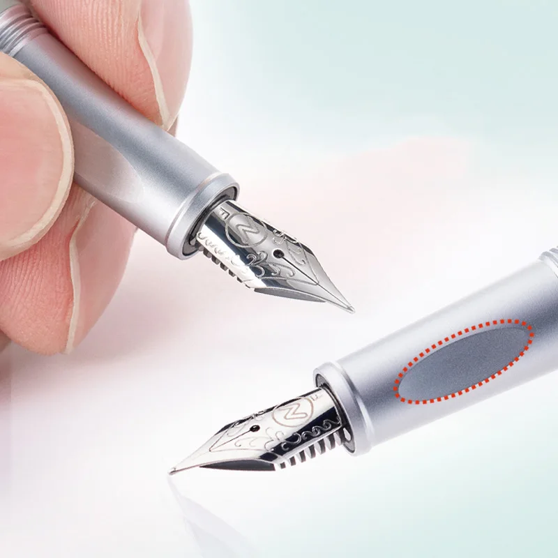 Natami Fountain Pen Fine Nib (F) Cartridge Ink Pen Smooth Writing Metal Clip Office School Gift Pen