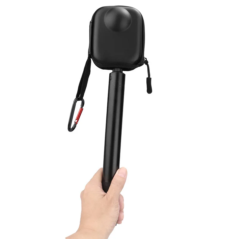 حقيبة صغيرة محمولة لـ DJI Osmo 360 حقيبة تخزين مقاومة للماء حافظة واقية حقيبة تخزين بفتحة سفلية مع حلقة تسلق قابلة للفصل