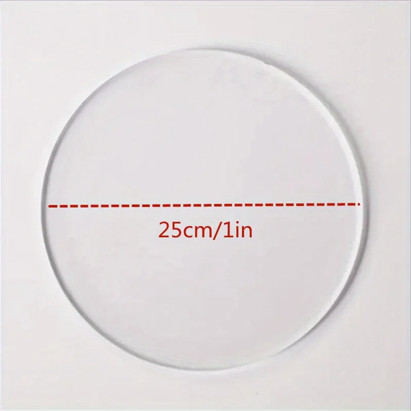 1Pc 10/12/15/18/20/25/30Cm Acrylplaat Ronde Kleur Acrylplaat Mini Diy Plastic Board Dikte 3Mm Acryl Plexiglas