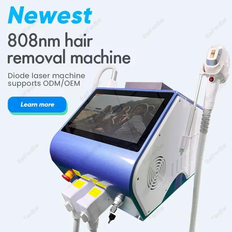 4000W 808 diode Laser permanent Portable 2 in 1 picosecond laser tattoo removal and hair removal switched machine