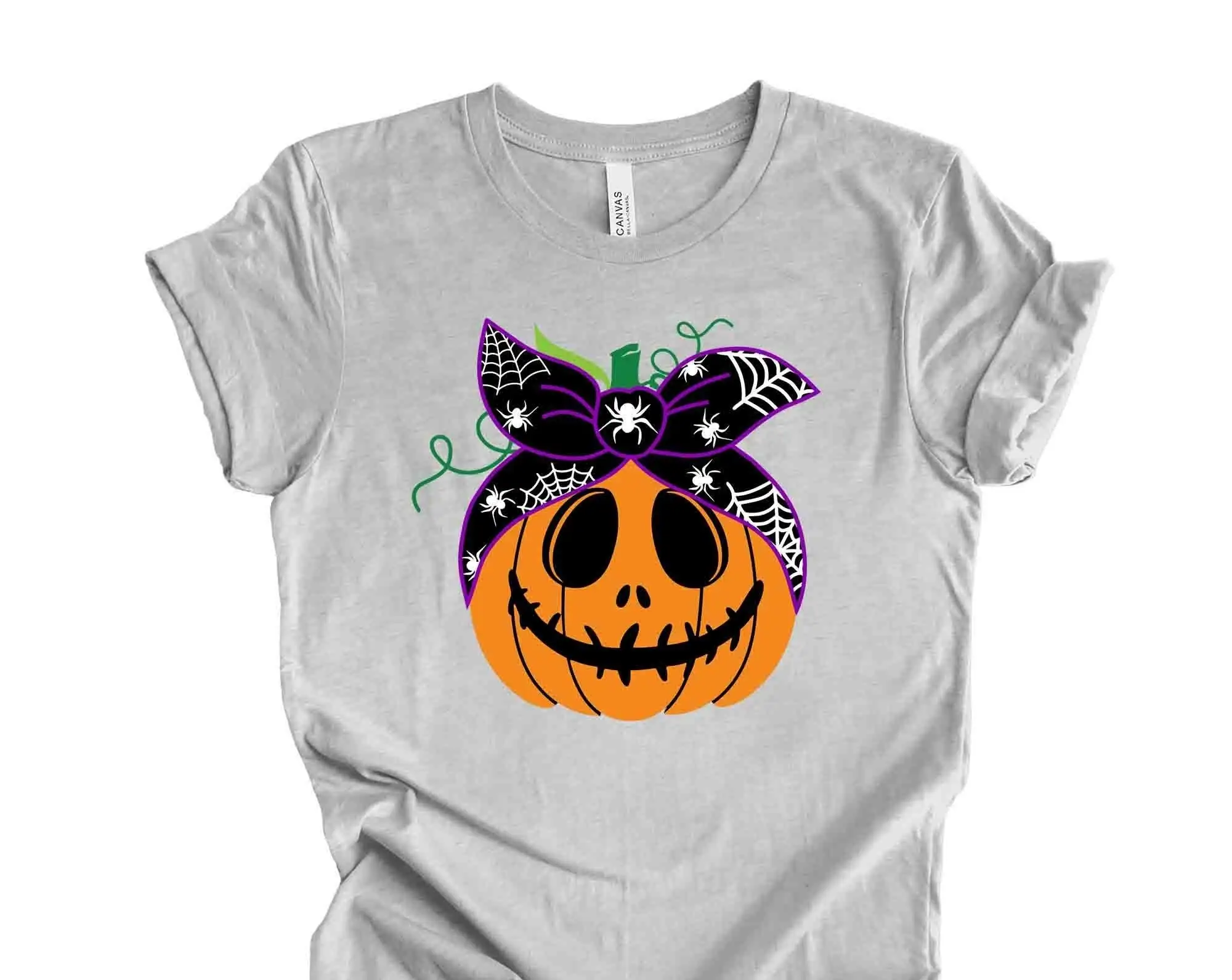 Fall Tee, Super Fun Jack 'O  with Bandana, Pumpkin with Bandana Design on premium unisex shirt, 3 color choices, 3x fall, 4x fal