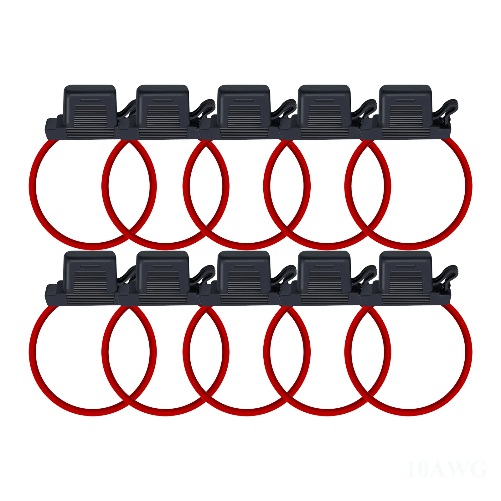5/10Pcs Inline Fuse Holder 10AWG/12AWG/14AWG/16AWG/18AWG for ATO/ATC Blade Fuse 3A 5A 10A 15A 20A 30A 40A Standard Size
