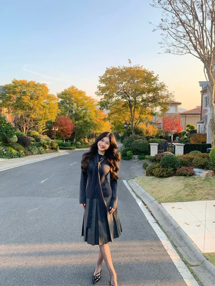 

Юбка-миди А-силуэта из шерстяной смеси, простая и универсальная, для повседневной носки, женская шерстяная юбка средней длины с высокой талией