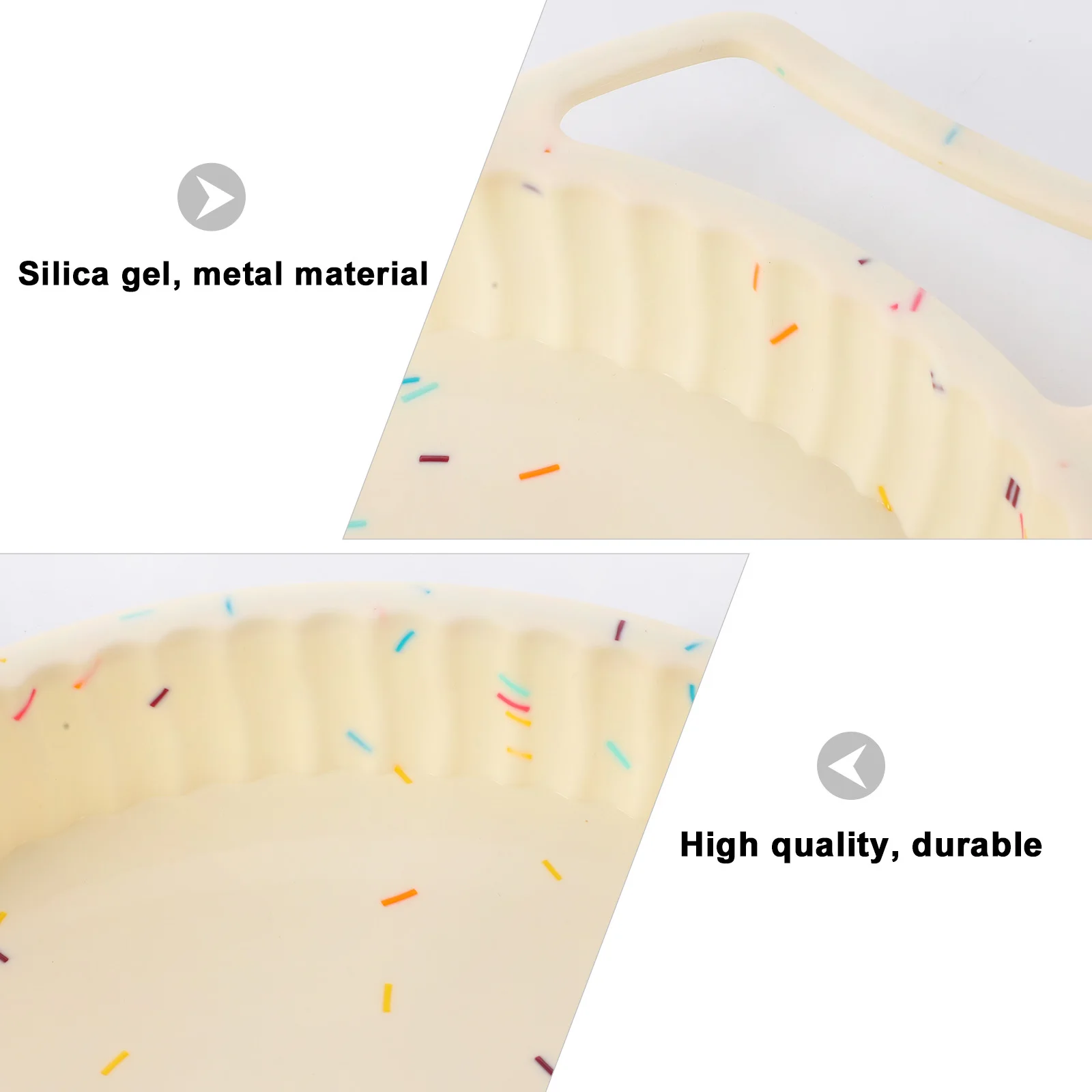 

Nonstick Silicone Cake Mold Round Wavy Design for DIY Cakes Desserts Chocolate Mousse Muffin Christmas New Year Party Baking