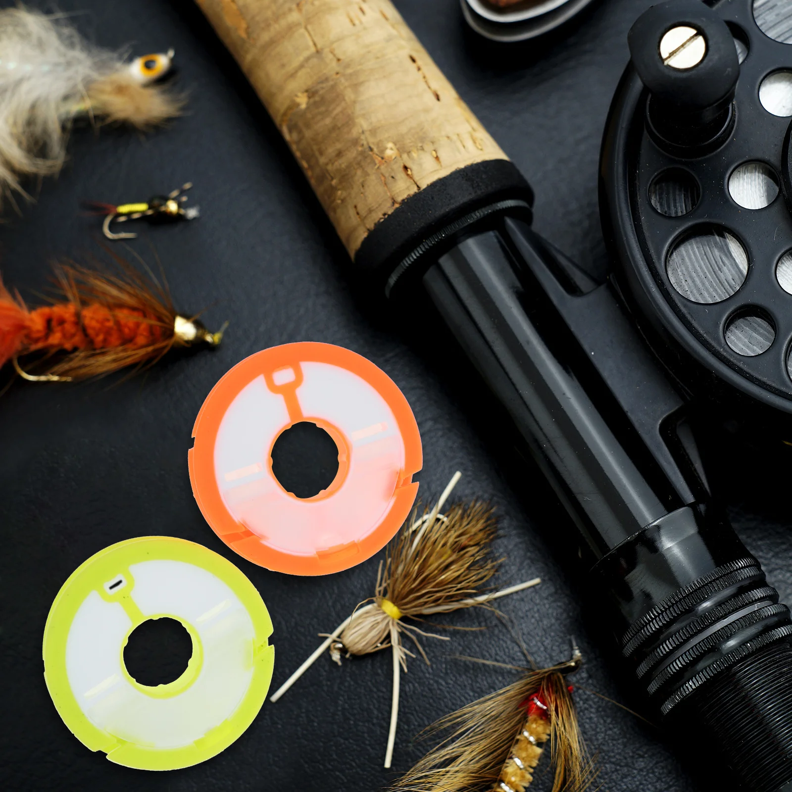 

1 Box Anti-Shock Silicone Fishing Line Bobbins Lightweight Eco-Friendly Fishing Line Winding Tool Portable Storage Spools