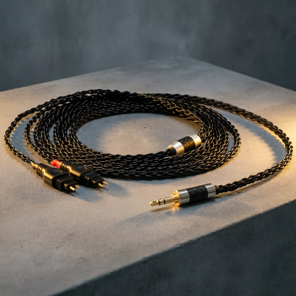 Preffair 8Core Headphone Cable XLR 4.4mm 2.5mm 6.35mm Cable For HD580 HD600 HD650 hd545 hd565 hd535 HD660S HD6XX