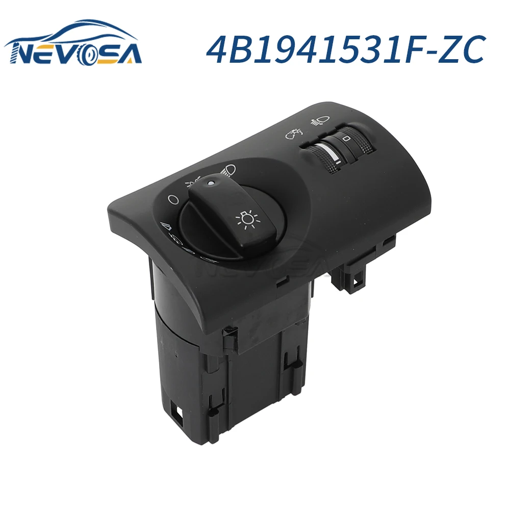 NEVOSA 4B1941531F 4B1941531CB9B 4B1941531F-ZC Power Headlight Switch Head Lamp Button For Audi A6 4B C5 A6 Avant 1997 1998 2004