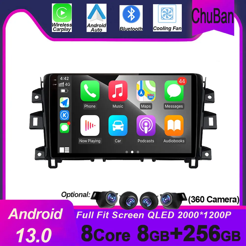 

Car Radio Multimedia Video Player for Nissan Navara NP300 2015 - 2017 Android 14 Navigation wireless Carplay Auto Screen