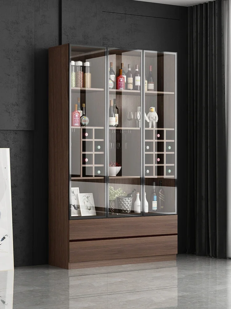 Living Room Wine Cabinet Display Household Light Luxury Modern Simple Glass Door Small Wine Cabinet Meuble Vin Furniture