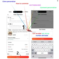 TeWindsor-Clips de Sucette Personnalisés avec Nom pour Bébé, Perles en Silicone, Jouets, Cadeau Personnalisé 2