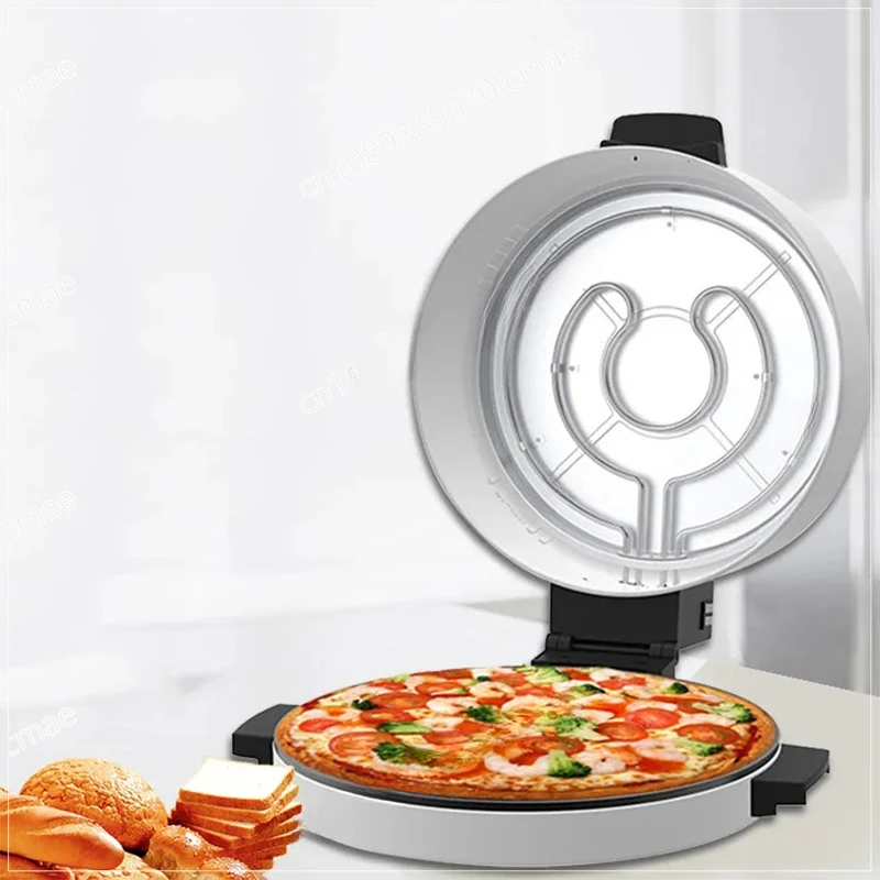 1800W Electric Arabic Bread Maker Household Steak Pan Machine Countertop Pizza Oven with Non-stick Bakeware