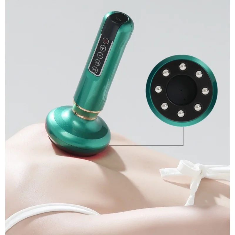 

Portable Electric Cupping Massager Vacuum Suction Cup Anti Cellulite Beauty Health Scraping Infrared Heat Body Slimming GuaSha