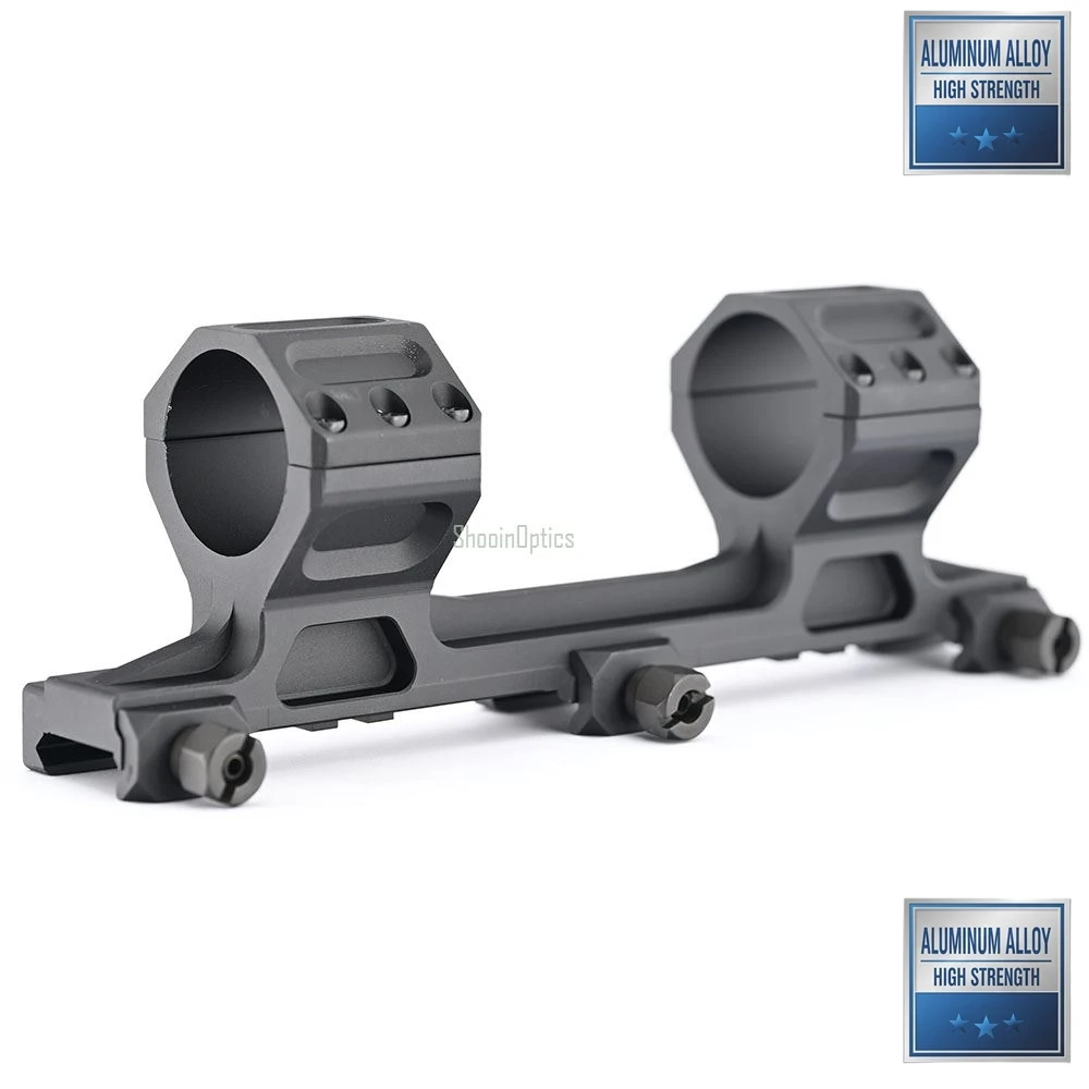 

Shooin Optics Ring Mount 30mm Tube Riflescope With Double Cantilever Picatinny Weaver 21mm Rail Base