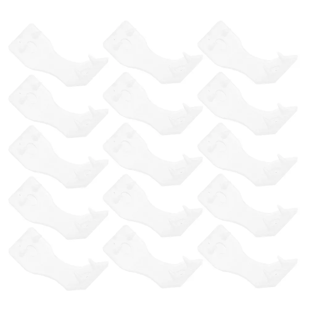 

30Pcs Portable Plastic Clasps White Semi-Transparent Bandage Fixing Clips Emergency Outdoor Activity Wrap Fastener Set