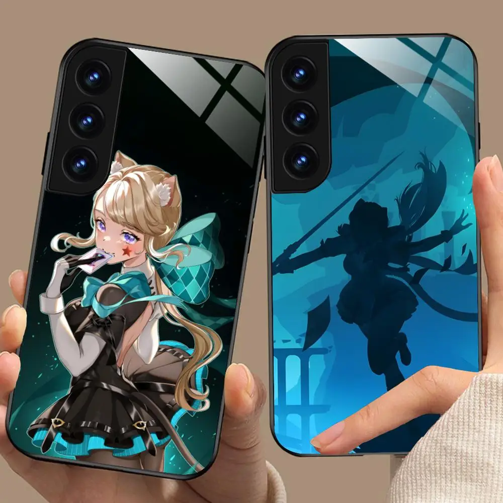 Game GI Lynette Phone Case for Samsung Galaxy A56 55 54 53 52 51 36 35 34 23 16 15 5G Glass Protective Cover