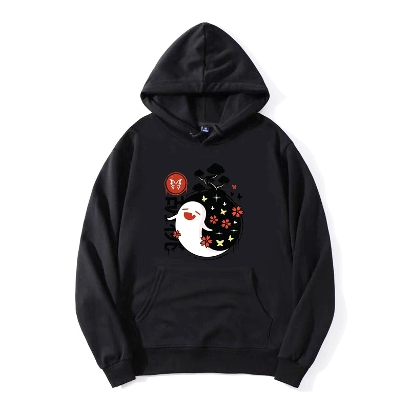 Genshin Impact Hoodie Pullover Hu Tao Kawaii Cartoon Tops Zhongli Hoodies Funny Anime Graphic Ullzang Unisex Sweatshirt Tops