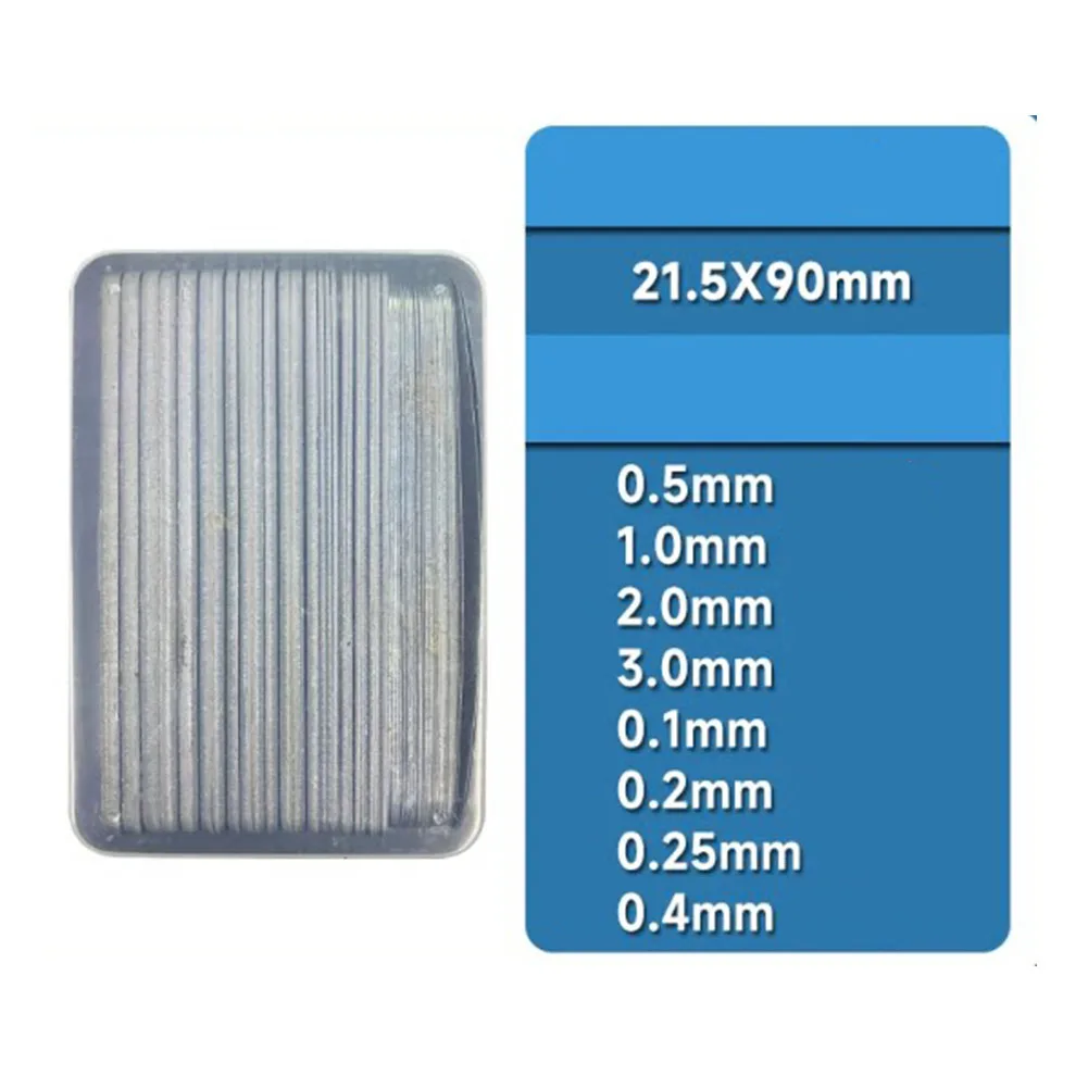 54-Piece Lathe Spacer Kit Metal Gaskets 0.1mm to 3.0mm Thickness for Tool Holder Mounting and Gap Compensation