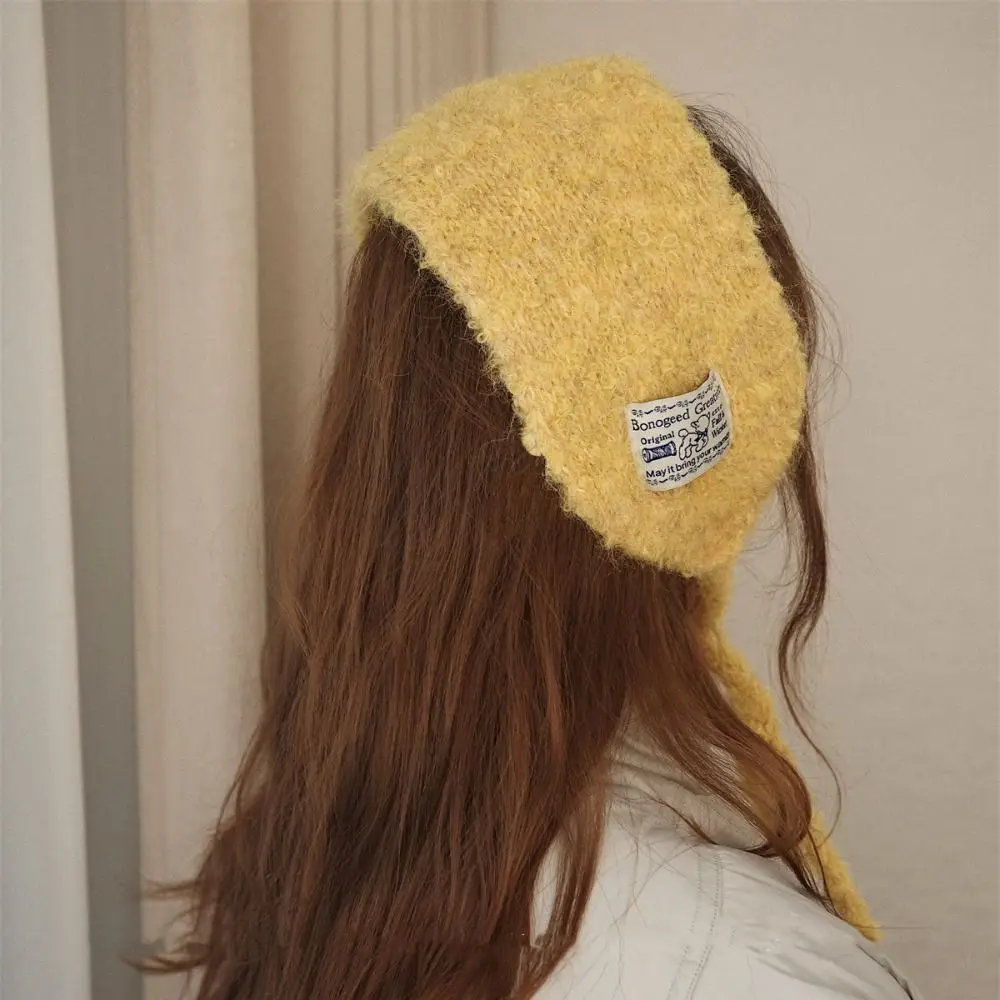 الكورية نمط الصوف Strappy غطاء للأذنين بلون يندبروف محبوك الأذن يغطي رشاقته سدادات حماية الأذن الدافئة Earlaps لباس غير رسمي